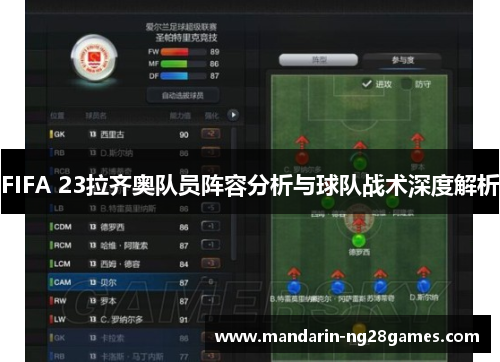 FIFA 23拉齐奥队员阵容分析与球队战术深度解析